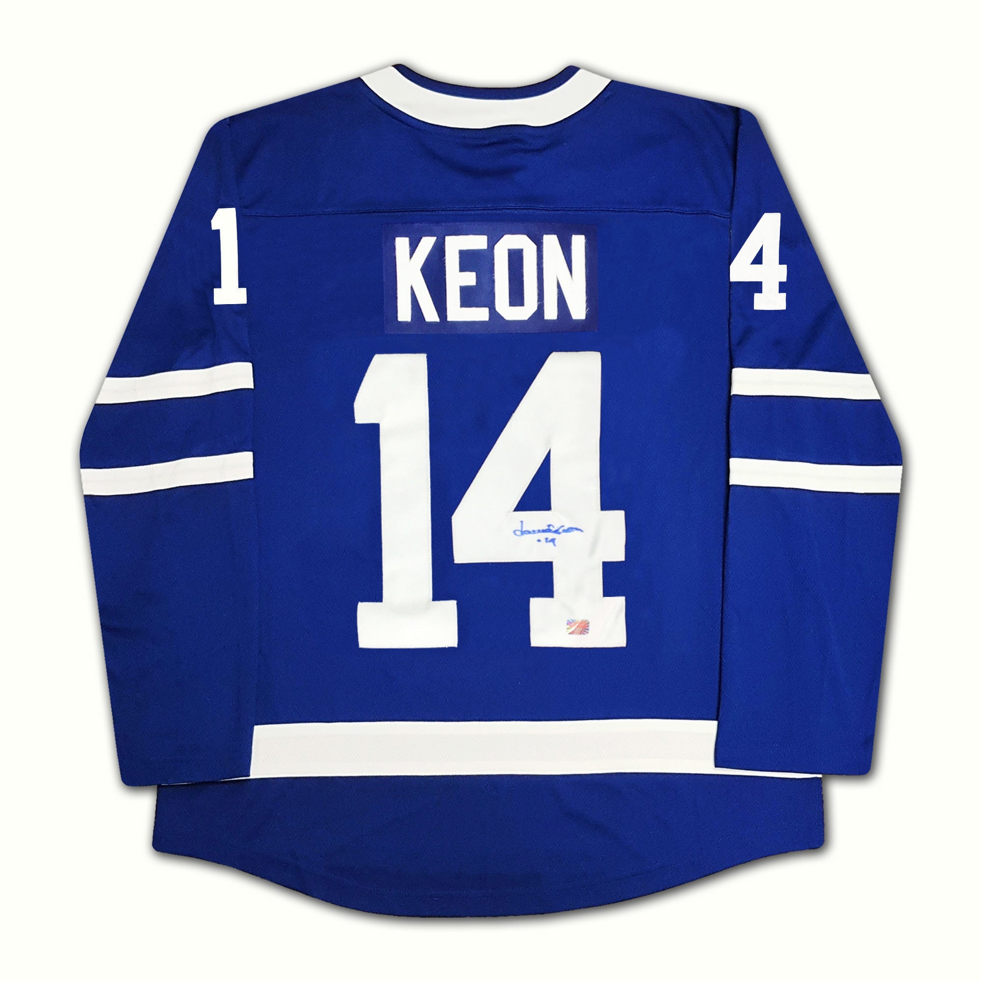 DAVE KEON AUTOGRAPHED TORONTO MAPLE LEAFS BLUE JERSEY – SIGNED NHL HOCKEY MEMORABILIA COLLECTIBLE (SIZE L OR XL)