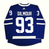 DOUG GILMOUR AUTOGRAPHED TORONTO MAPLE LEAFS BLUE ADIDAS JERSEY – SIGNED NHL HOCKEY MEMORABILIA COLLECTIBLE (SIZE L OR XL)