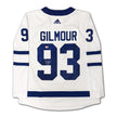 DOUG GILMOUR AUTOGRAPHED TORONTO MAPLE LEAFS WHITE ADIDAS JERSEY – SIGNED NHL HOCKEY MEMORABILIA COLLECTIBLE (SIZE L OR XL)