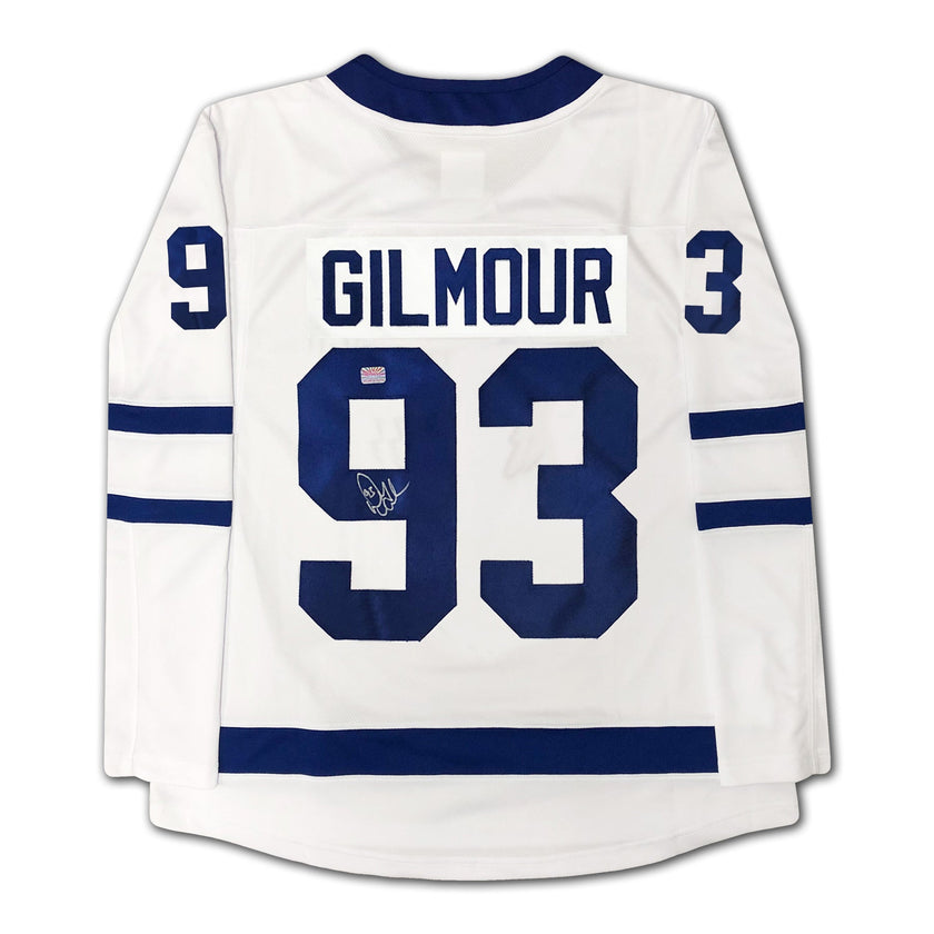 DOUG GILMOUR AUTOGRAPHED TORONTO MAPLE LEAFS WHITE ADIDAS JERSEY – SIGNED NHL HOCKEY MEMORABILIA COLLECTIBLE (SIZE L OR XL)