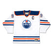 WAYNE GRETZKY WHITE CAREER JERSEY (SIZE L OR XL) – AUTOGRAPHED – UPPER DECK AUTHENTICATED – LIMITED EDITION /99 – EDMONTON OILERS HOCKEY LEGEND COLLECTIBLE