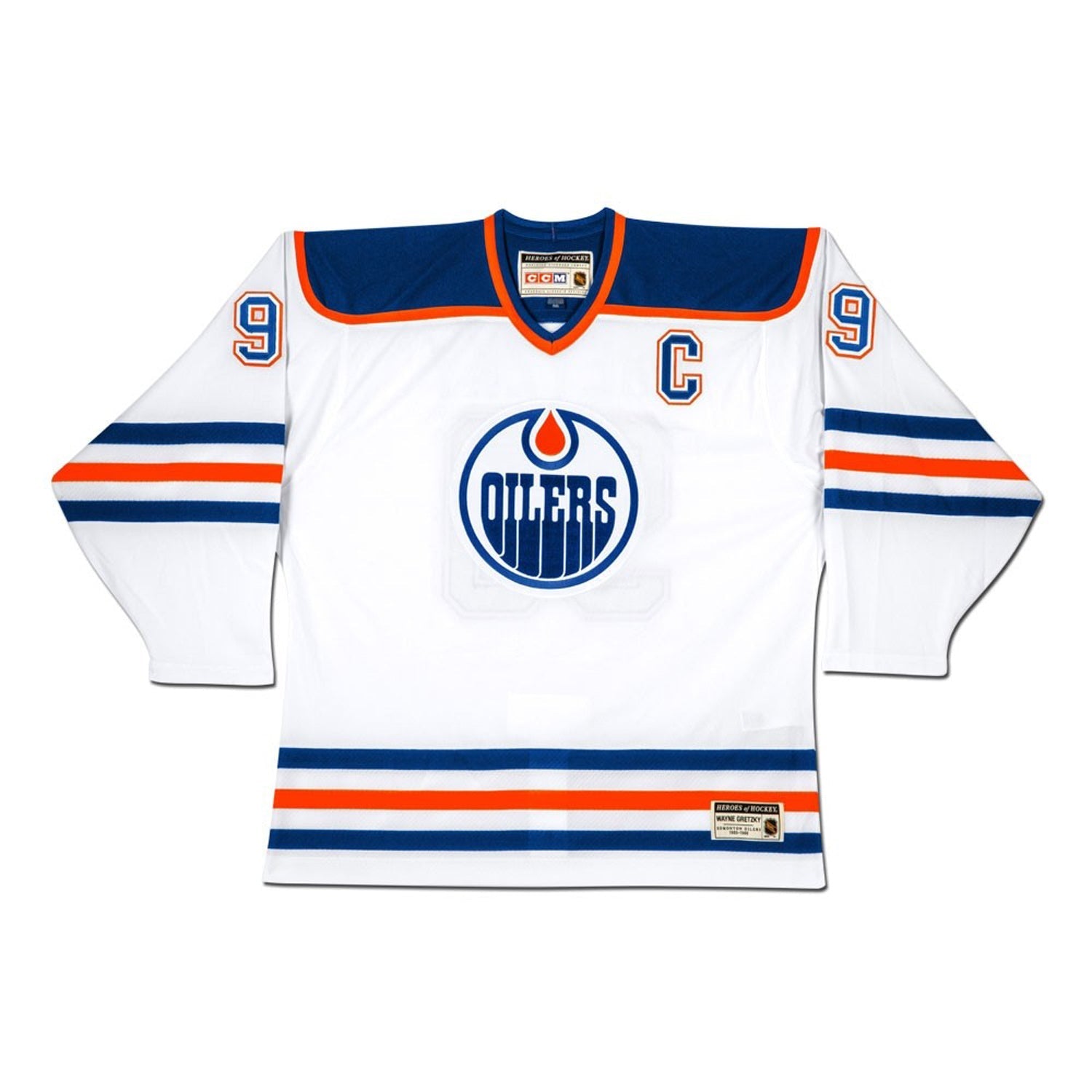 WAYNE GRETZKY WHITE CAREER JERSEY (SIZE L OR XL) – AUTOGRAPHED – UPPER DECK AUTHENTICATED – LIMITED EDITION /99 – EDMONTON OILERS HOCKEY LEGEND COLLECTIBLE