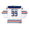 WAYNE GRETZKY AUTOGRAPHED EDMONTON OILERS WHITE JERSEY – UDA COA – THE GREAT ONE SIGNED NHL HOCKEY COLLECTIBLE (SIZE L OR XL)