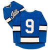 BOBBY HULL AUTOGRAPHED WINNIPEG JETS BLUE ALTERNATE JERSEY – SIGNED NHL HOCKEY MEMORABILIA COLLECTIBLE (SIZE L OR XL)