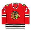 BOBBY HULL AUTOGRAPHED CHICAGO BLACKHAWKS RED JERSEY #7 – SIGNED NHL HOCKEY MEMORABILIA COLLECTIBLE (SIZE L OR XL)