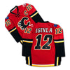 JAROME IGINLA AUTOGRAPHED CALGARY FLAMES RED JERSEY – HHOF 2020 – SIGNED NHL HOCKEY MEMORABILIA COLLECTIBLE (SIZE L OR XL)