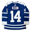 DAVE KEON AUTOGRAPHED TORONTO MAPLE LEAFS REVERSE RETRO BLUE JERSEY – SIGNED NHL HOCKEY MEMORABILIA COLLECTIBLE (SIZE L OR XL)