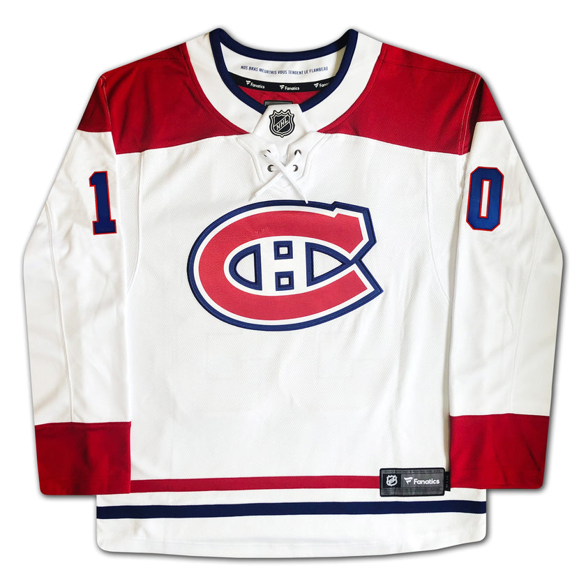 GUY LAFLEUR AUTOGRAPHED MONTREAL CANADIENS WHITE JERSEY – SIGNED NHL HOCKEY MEMORABILIA COLLECTIBLE (SIZE L OR XL)