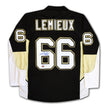 MARIO LEMIEUX AUTOGRAPHED PITTSBURGH PENGUINS BLACK JERSEY – SIGNED NHL HOCKEY MEMORABILIA COLLECTIBLE (SIZE L OR XL)