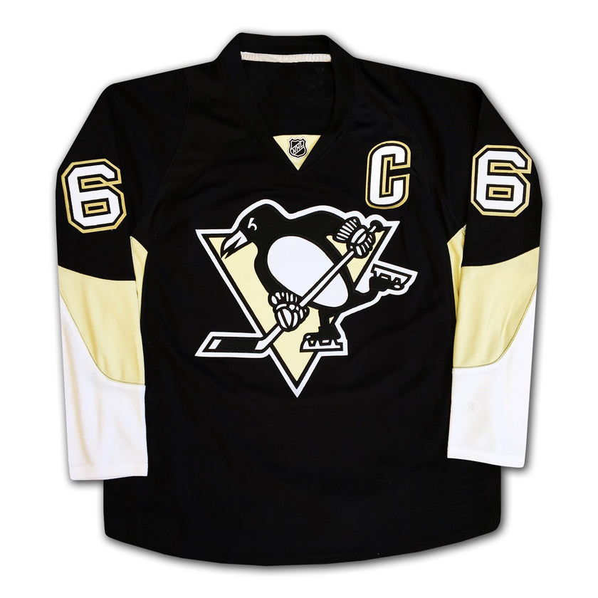 MARIO LEMIEUX AUTOGRAPHED PITTSBURGH PENGUINS BLACK JERSEY – SIGNED NHL HOCKEY MEMORABILIA COLLECTIBLE (SIZE L OR XL)