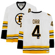 BOBBY ORR AUTOGRAPHED BOSTON BRUINS WHITE ADIDAS JERSEY – SIGNED NHL HOCKEY MEMORABILIA COLLECTIBLE - GNR COA (SIZE L OR XL)