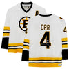 BOBBY ORR AUTOGRAPHED BOSTON BRUINS WHITE JERSEY – LIMITED EDITION #3/4 – GNR COA (SIZE L OR XL)