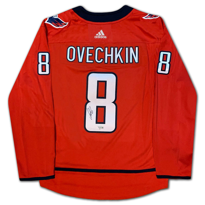 ALEXANDER OVECHKIN SIGNED WASHINGTON CAPITALS RED JERSEY – GOAL RECORD EDITION 895 CAREER GOALS – LIMITED EDITION /8 (SIZE L OR XL)