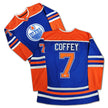 PAUL COFFEY AUTOGRAPHED EDMONTON OILERS BLUE JERSEY – SIGNED NHL HOCKEY MEMORABILIA COLLECTIBLE (SIZE L OR XL)