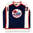 TEEMU SELANNE AUTOGRAPHED WINNIPEG JETS WHITE JERSEY – SIGNED NHL HOCKEY MEMORABILIA COLLECTIBLE (SIZE L OR XL)