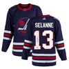 TEEMU SELANNE AUTOGRAPHED WINNIPEG JETS HERITAGE CLASSIC JERSEY – SIGNED NHL HOCKEY MEMORABILIA COLLECTIBLE (SIZE L OR XL)
