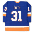 BILLY SMITH AUTOGRAPHED NEW YORK ISLANDERS BLUE JERSEY – SIGNED NHL HOCKEY MEMORABILIA COLLECTIBLE (SIZE L OR XL)
