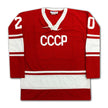 VLADISLAV TRETIAK AUTOGRAPHED RUSSIAN CCCP RED JERSEY – SIGNED SOVIET HOCKEY COLLECTIBLE MEMORABILIA (SIZE L OR XL)
