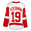 STEVE YZERMAN AUTOGRAPHED DETROIT RED WINGS WHITE JERSEY – SIGNED NHL HOCKEY MEMORABILIA COLLECTIBLE (SIZE L OR XL)