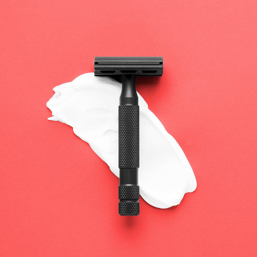 Rockwell 6S Stainless Steel Adjustable DE Safety Razor - Matte Black PVD (6 Settings)