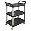 Utility Cart, 3 Tiers, 16-3/4