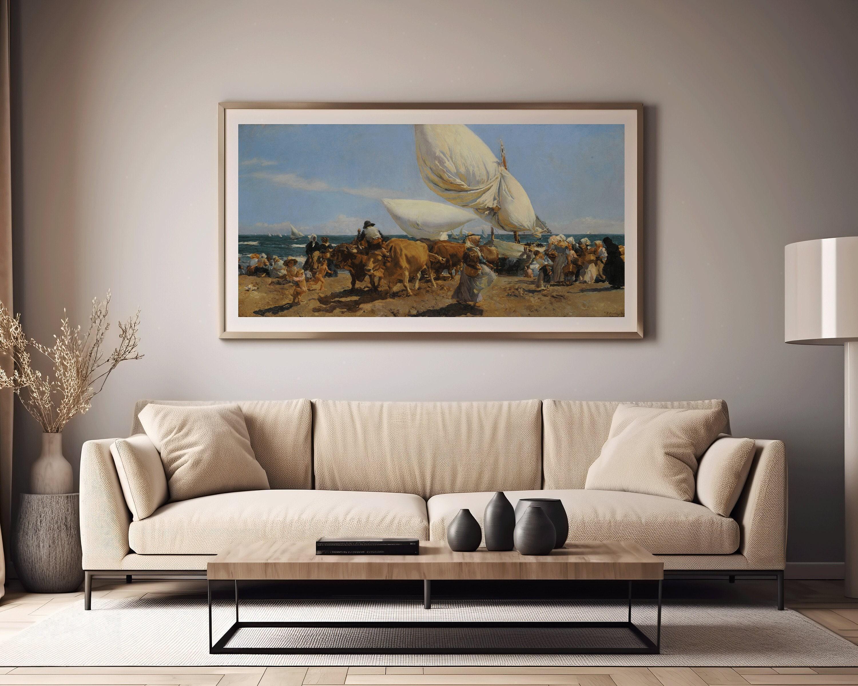 Joaqu√≠n Sorolla: The Return of the Fish - Impressionist Panoramic Art Print (2x1)