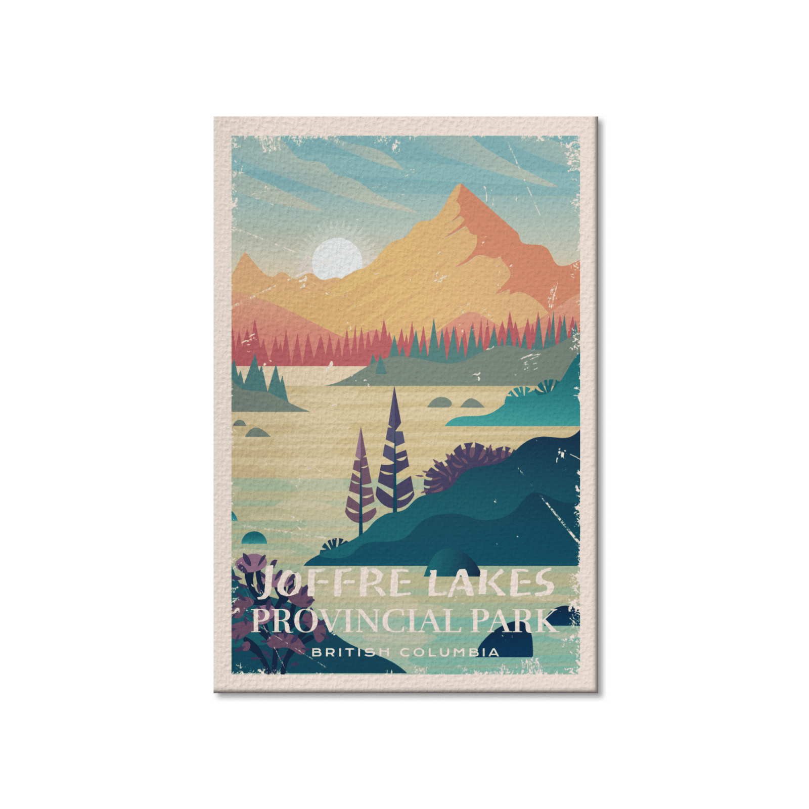 Joffre Lakes British Columbia Provincial Park Postcard, Canada Parks