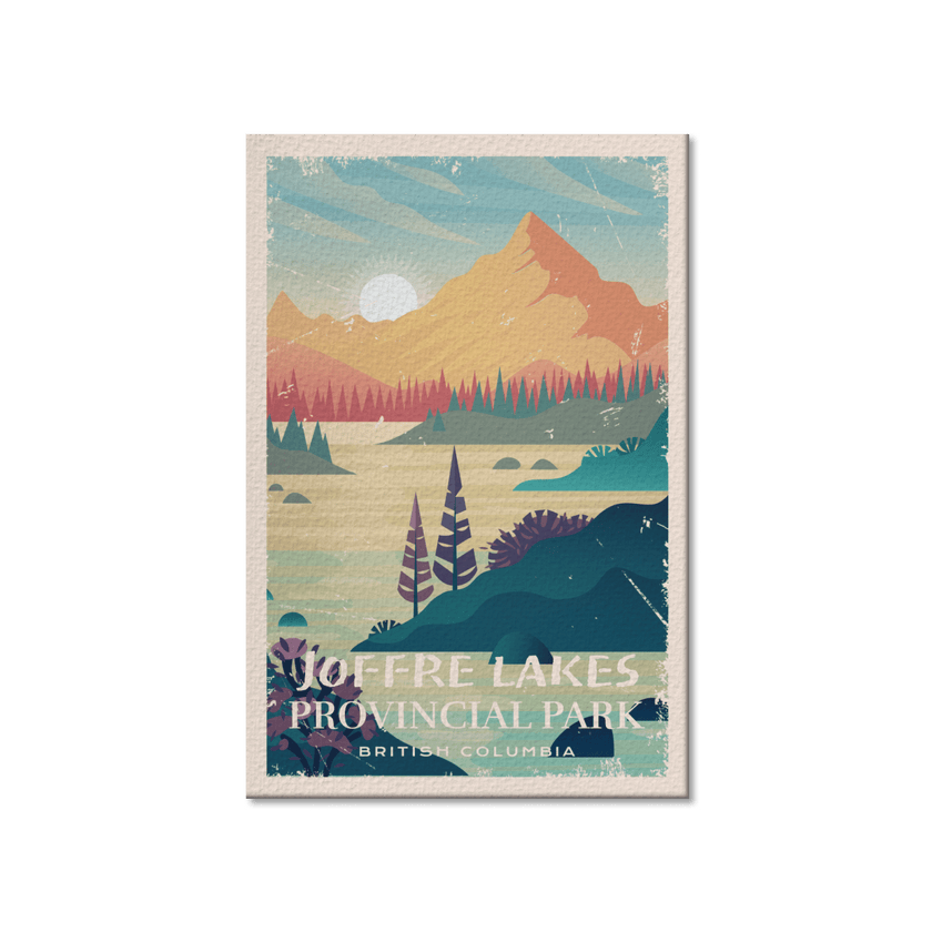Joffre Lakes British Columbia Provincial Park Postcard, Canada Parks
