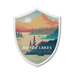 Joffre Lakes British Columbia Provincial Park Waterproof Vinyl Sticker, Canada Parks