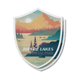 Joffre Lakes British Columbia Provincial Park Waterproof Vinyl Sticker, Canada Parks