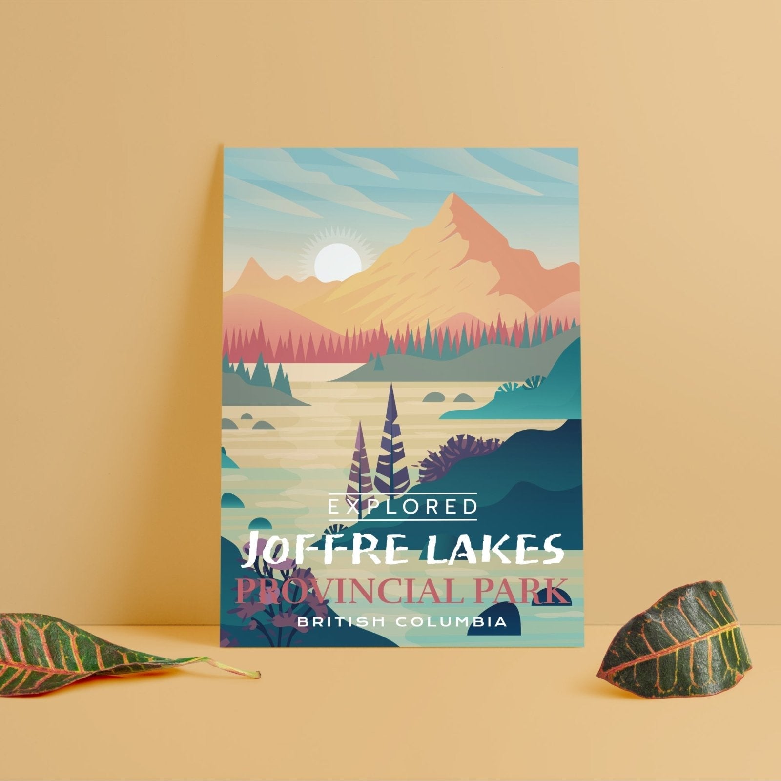 Joffre Lakes Provincial Park 'Explored' Poster, Canada Parks