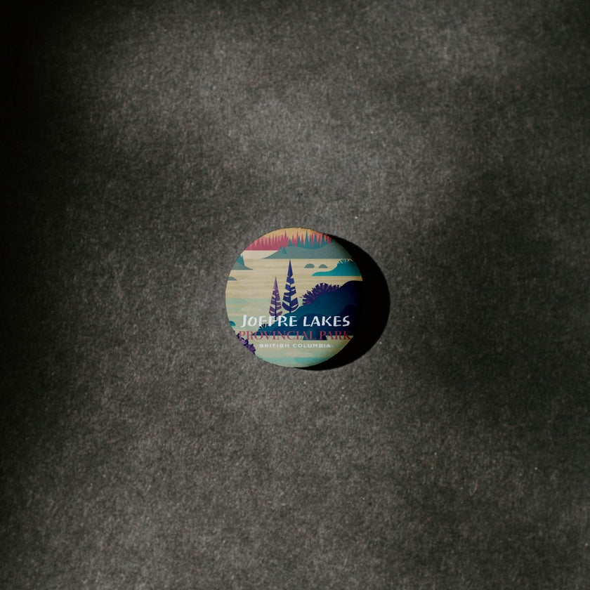 Joffre Lakes Provincial Park of British Columbia Pinback Button, Canada Parks