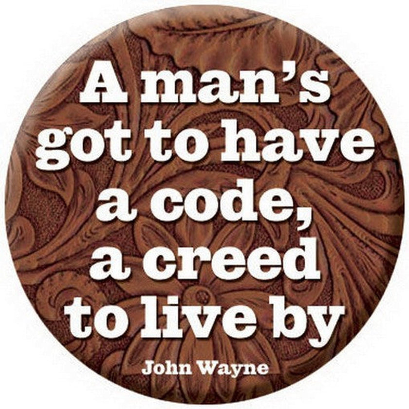 John Wayne A Code Button - Disc