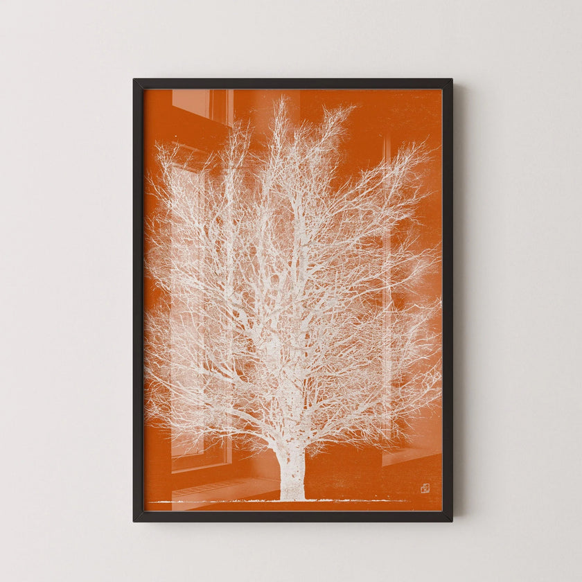Joichi Hoshi Orange Tree Giclee Print: Vintage Japanese Woodblock Art