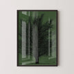 Joichi Hoshi Tree Art Print: Vintage Japanese Woodblock, Green & Black