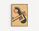 Joost Schmidt Bauhaus Poster: Mid-Century Modern Art Giclee Print