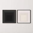 Josef Albers Inspired Art Print Set: Mid-Century Modern Square Duo