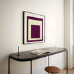 Josef Albers Inspired 'Dessert' Art Print 'Homage to the Square' Mid-Century Modern Giclee, Framed Option