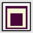 Josef Albers Inspired 'Dessert' Art Print 'Homage to the Square' Mid-Century Modern Giclee, Framed Option