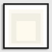 Josef Albers Inspired 'Devil' Giclee Print: Mid-Century Modern Art, Handframed Option (1x1)