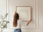 Josef Albers Inspired 'Devil' Giclee Print: Mid-Century Modern Art, Handframed Option (1x1)