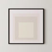 Josef Albers Inspired 'Devil' Giclee Print: Mid-Century Modern Art, Handframed Option (1x1)