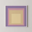 Josef Albers Inspired ‚ Dusk‚Äô Art Print: Mid-Century Modern Homage to the Square