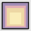 Josef Albers Inspired ‚ Dusk‚Äô Art Print: Mid-Century Modern Homage to the Square