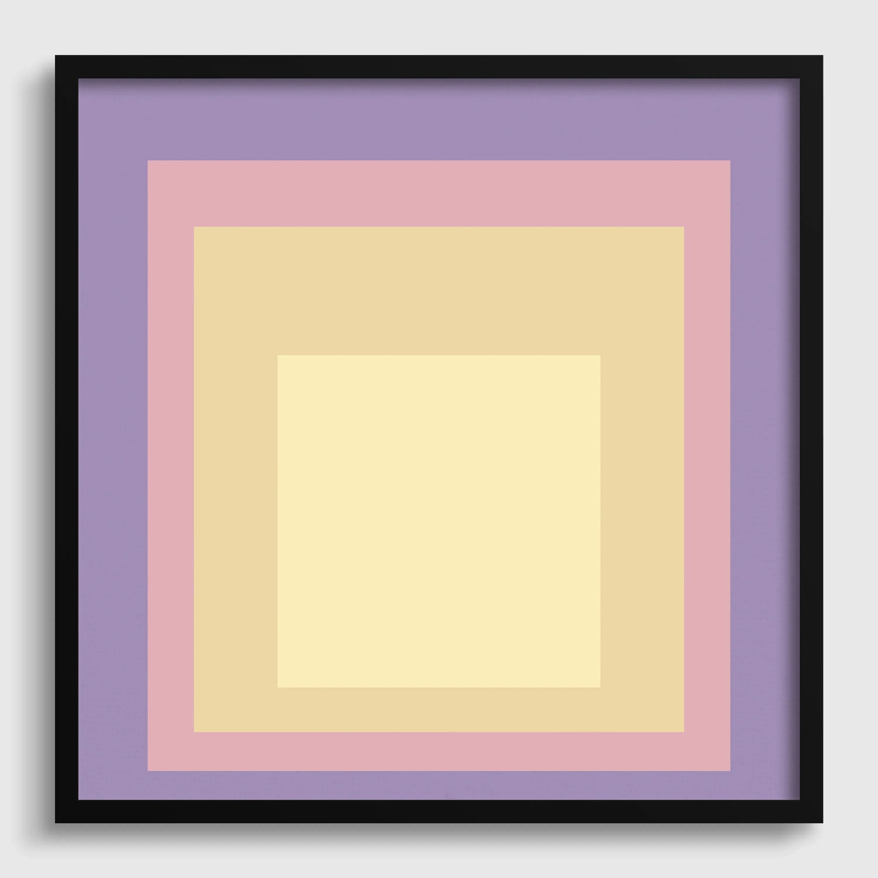Josef Albers Inspired ‚ Dusk‚Äô Art Print: Mid-Century Modern Homage to the Square