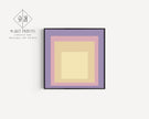 Josef Albers Inspired ‚ Dusk‚Äô Art Print: Mid-Century Modern Homage to the Square