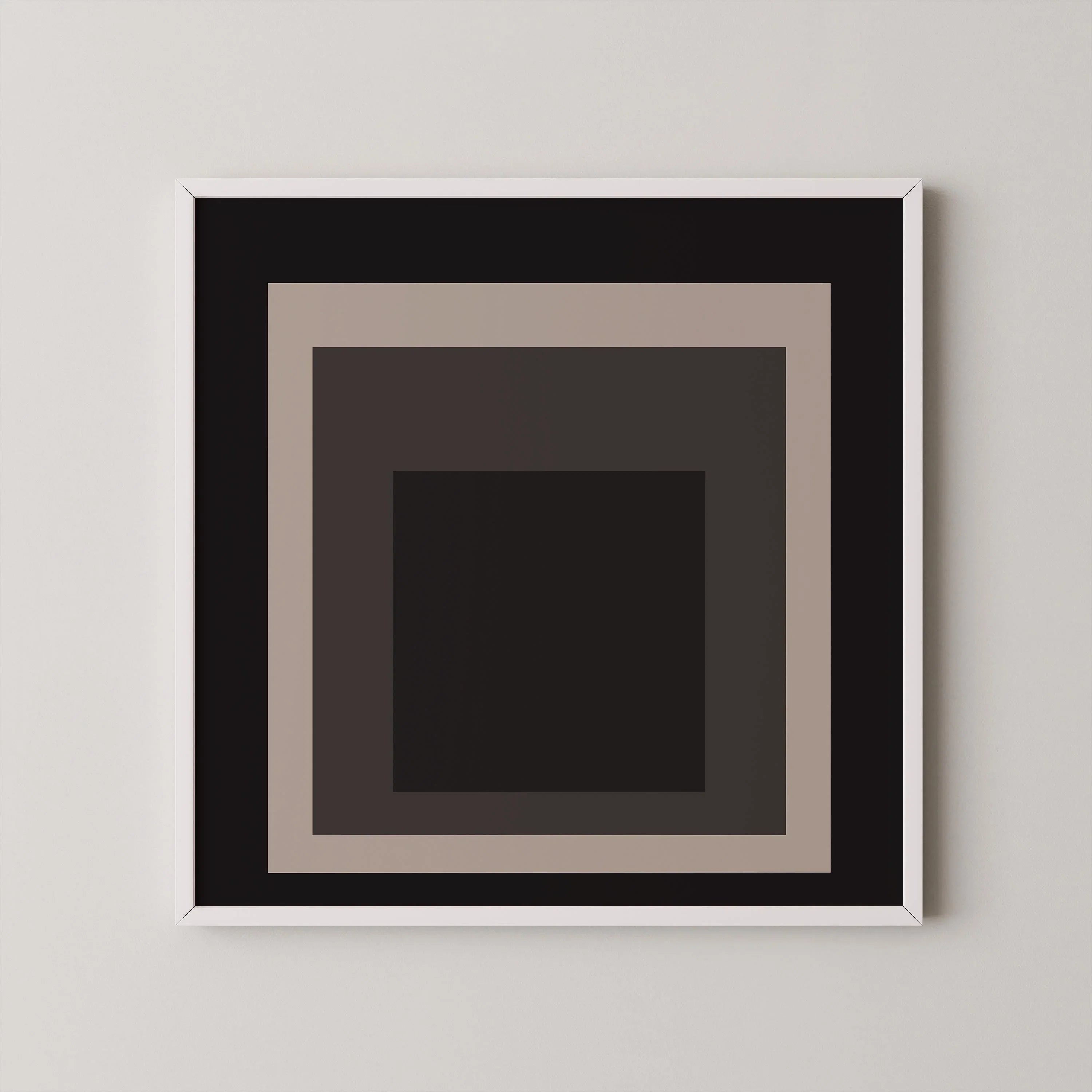 Josef Albers Inspired - Elegance - Homage to the Square Giclee Print: Mid-Century Modern Art