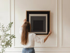Josef Albers Inspired - Elegance - Homage to the Square Giclee Print: Mid-Century Modern Art