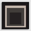 Josef Albers Inspired - Elegance - Homage to the Square Giclee Print: Mid-Century Modern Art