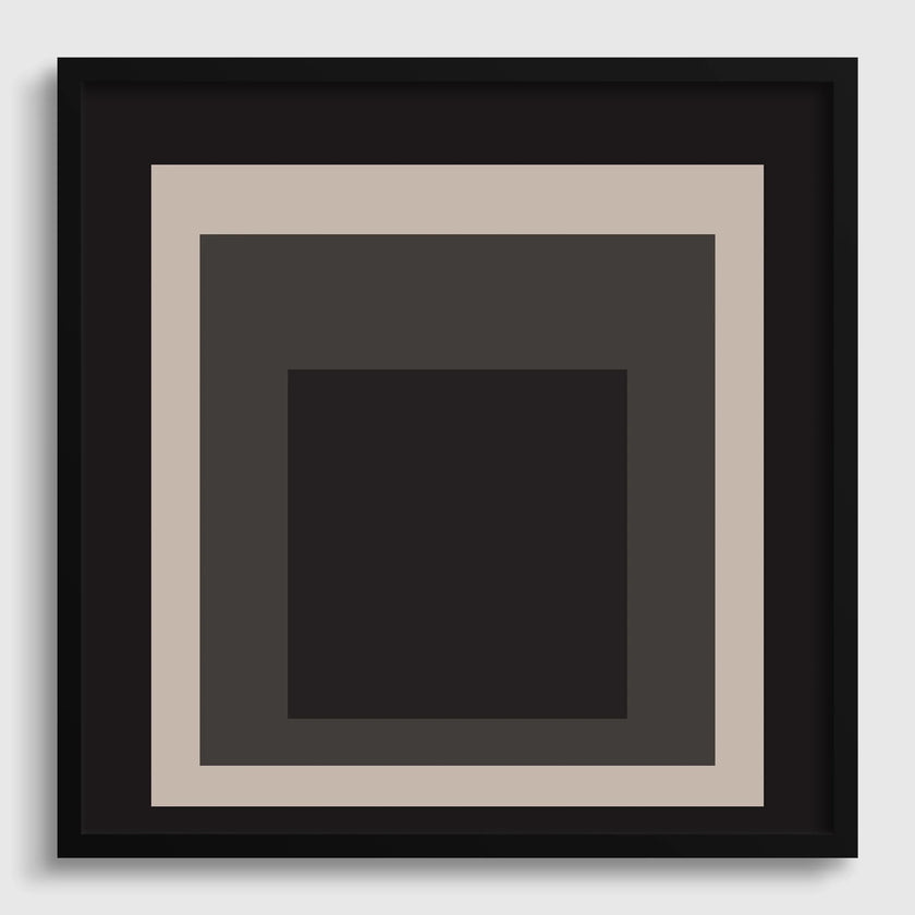 Josef Albers Inspired - Elegance - Homage to the Square Giclee Print: Mid-Century Modern Art